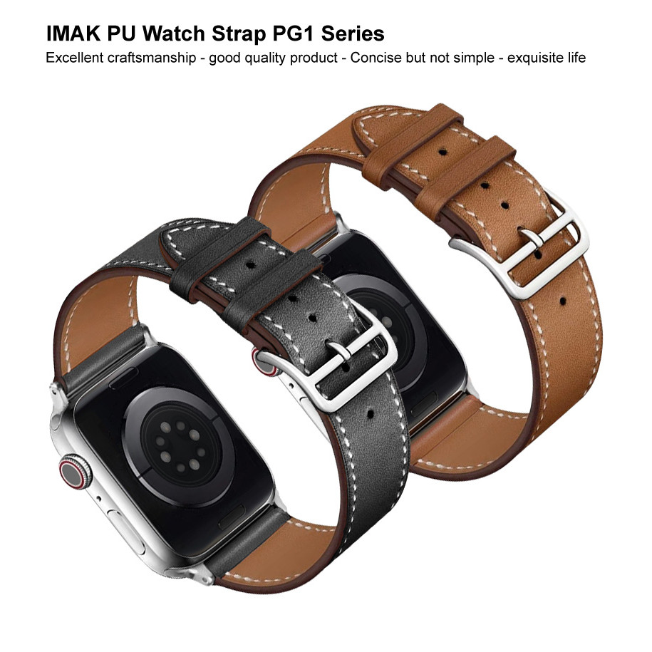 IMAK PG1 Series สายนาฬิกา PU สําหรับ Apple Watch SE 3 SE3