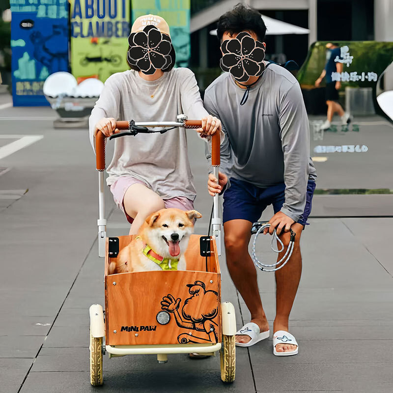 Playber Pet Stroller จักรยานสําหรับเดินสุนัขและแมวรถเข็นเด็กสุนัขขนาดเล็กสําหรับการใช้งานกลางแจ้งHT9