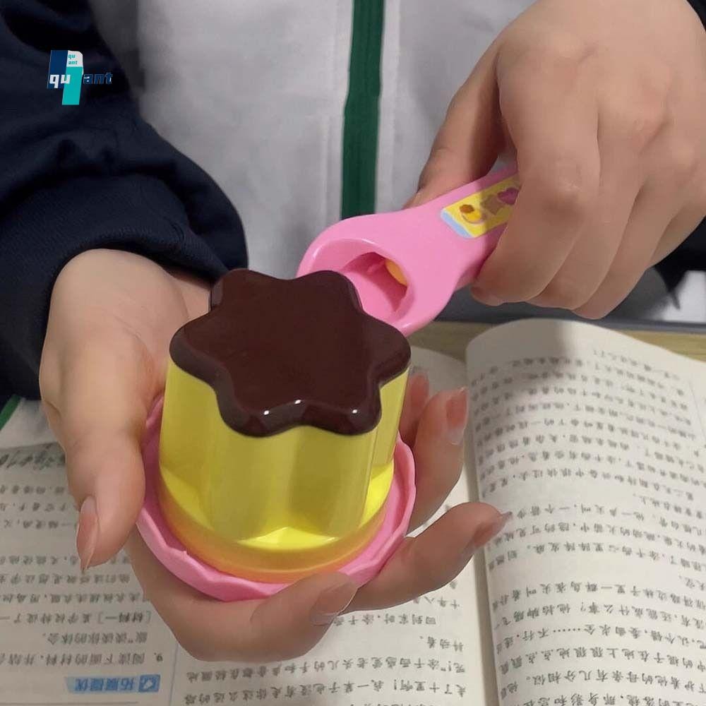 QUANTUMSKY Pudding Feeding Toy, Early Education Food Feeding Strawberry Pudding Toy, Creative Simula