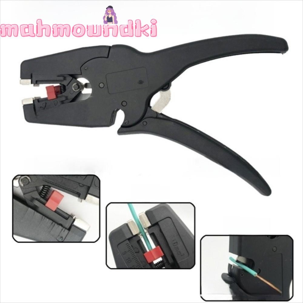 MAHMOUNDKI คีมลวด, เครื่องปอกสายไฟอัตโนมัติขนาดเล็กแบบพกพา, คุณภาพสูง 2 in 1 32-7AWG คีมตัดสําหรับงา