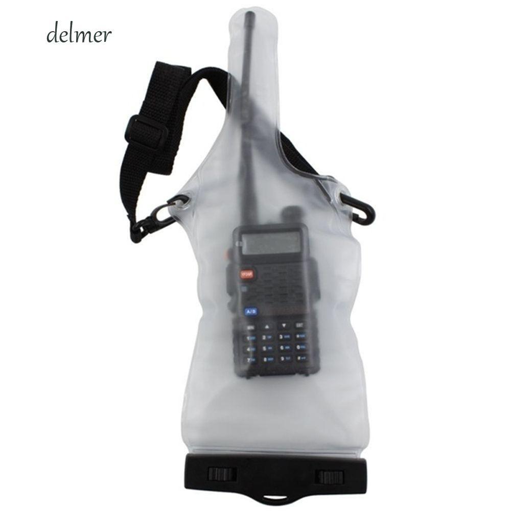 DELMER Walkie Talkie กระเป๋ากันน้ําพร้อมสายคล้องคอ และป้องกันบอร์ด Intercon BGA
