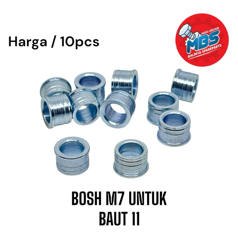10 ชิ้นแพคเกจ BOSH RING M7 BOLT 11 ORIGINAL BOS GANJELAN BOLT 11 m7