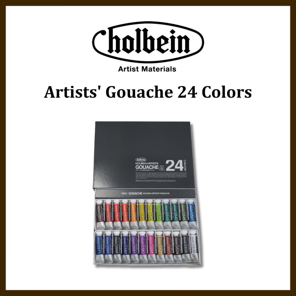 Holbein Watercolor Paint Gouache 15ml 24 Colors