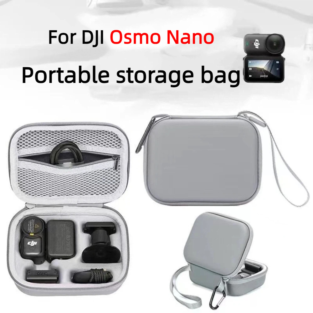 สําหรับชุดกระเป๋าเก็บของ DJI OSMO Nano กล้องกีฬานาโนกันน้ําและป้องกันการตกครบชุดมือเพื่อถือกระเป๋า