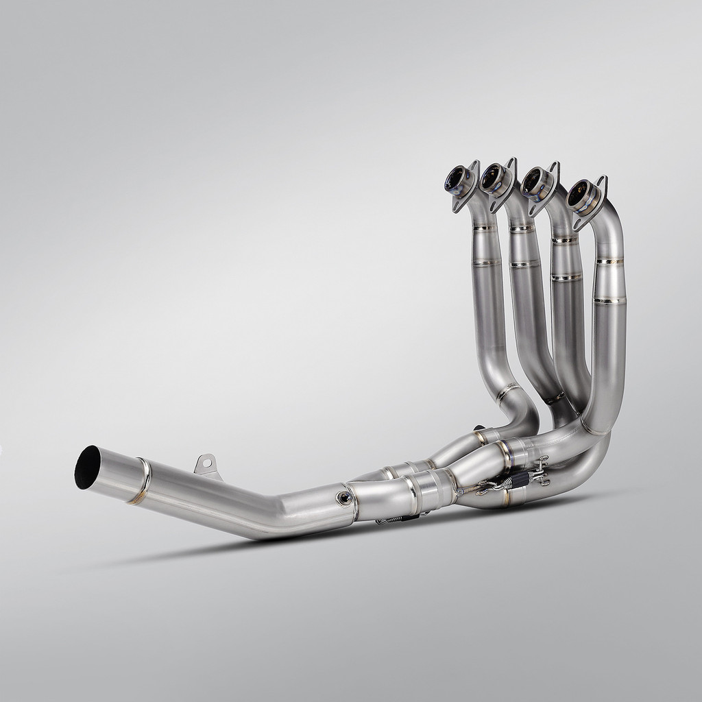 เหมาะสําหรับ KawasakiH2SX ดัดแปลงไอเสีย Kawasaki H2 ดัดแปลงเหมาะสําหรับ ZH2 ดัดแปลงไทเทเนียมด้านหน้า