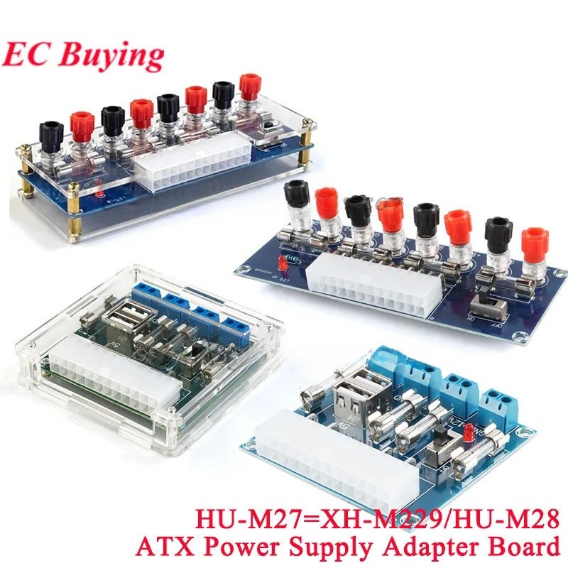 HU-M28 HU-M28W เดสก์ท็อป PC คอมพิวเตอร์ ATX Transfer Board Power Adapter โมดูลทดสอบแหล่งจ่ายไฟ Circuit Outlet โมดูล