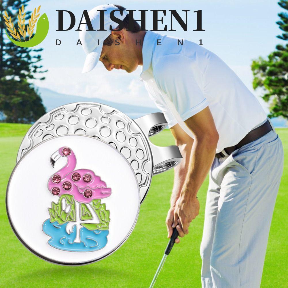 DAIHEN1 ก้านหนีบหมวกกอล์ฟสีชมพูกันลื่นด้วยแม่เหล็ก ใช้งานได้ทั้งกลางแจ้งและตอนเล่นกอล์ฟ