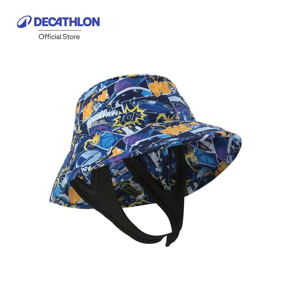 Decathlon Surfing Junior Hat Rocket หมวกโต้คลื่นสำหรับเด็ก ลายจรวด - Blue