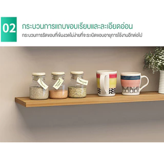ชั้นวางของติดผนัง 3 ชั้น ชั้นวางของติดผนัง ทำความสะอาดง่าย ชั้นวางของ สามารถใส่ของชิ้นเล็กได้ มี 3 สีให้เลือก