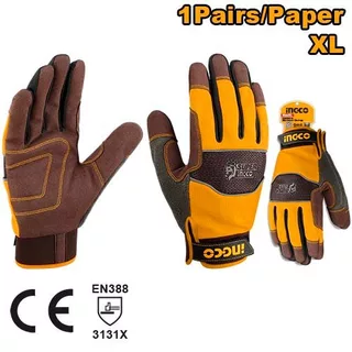 INGCO ถุงมือช่าง ไมโครไฟเบอร์ ขนาด XL รุ่น HGMG01-XL