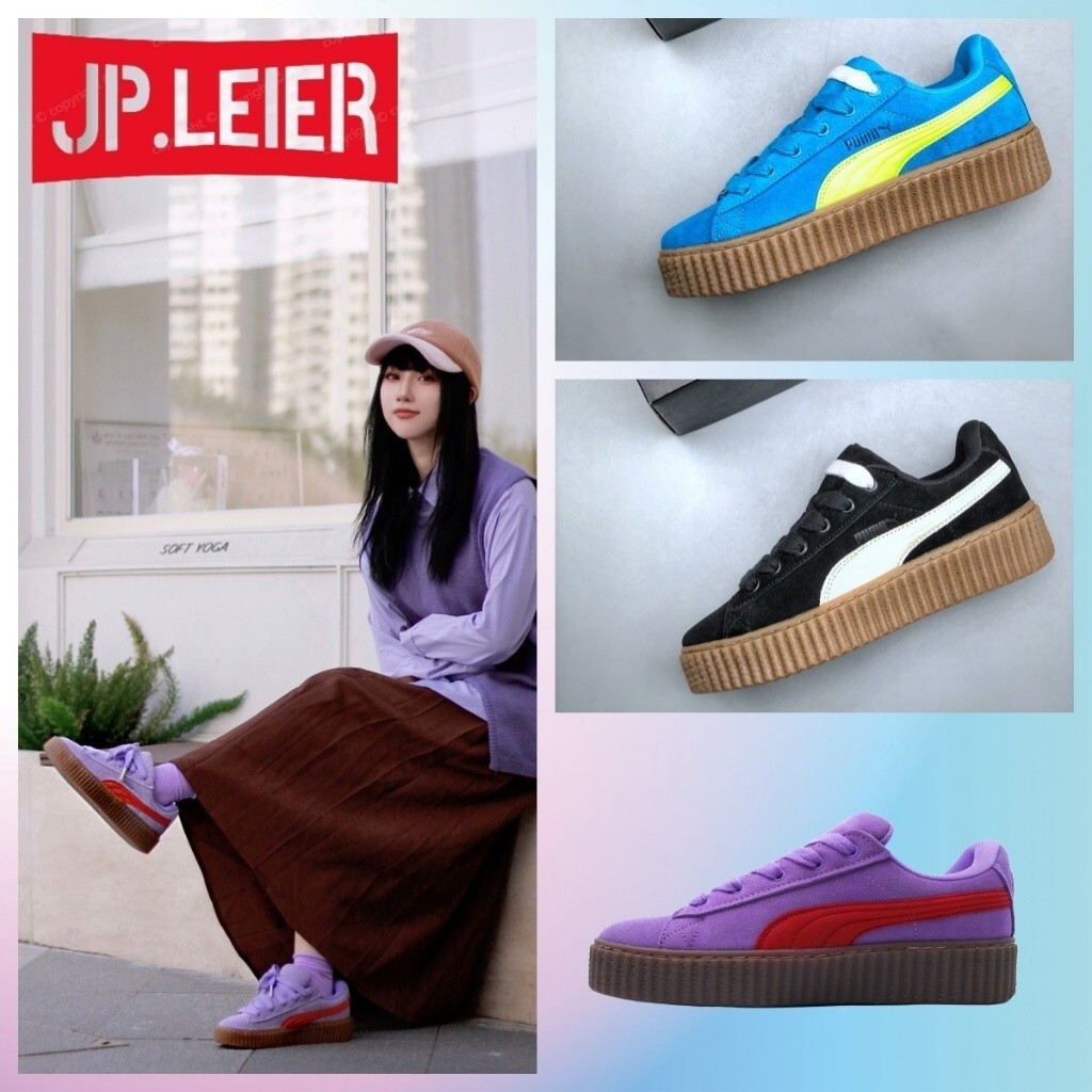 Fenty X Puma รองเท้ากีฬาผู้ชายเพิ่มความสูงหนาSoled Anti-Slipทนต่อการสึกหรอเบาะลมShock-Absorbing Brea