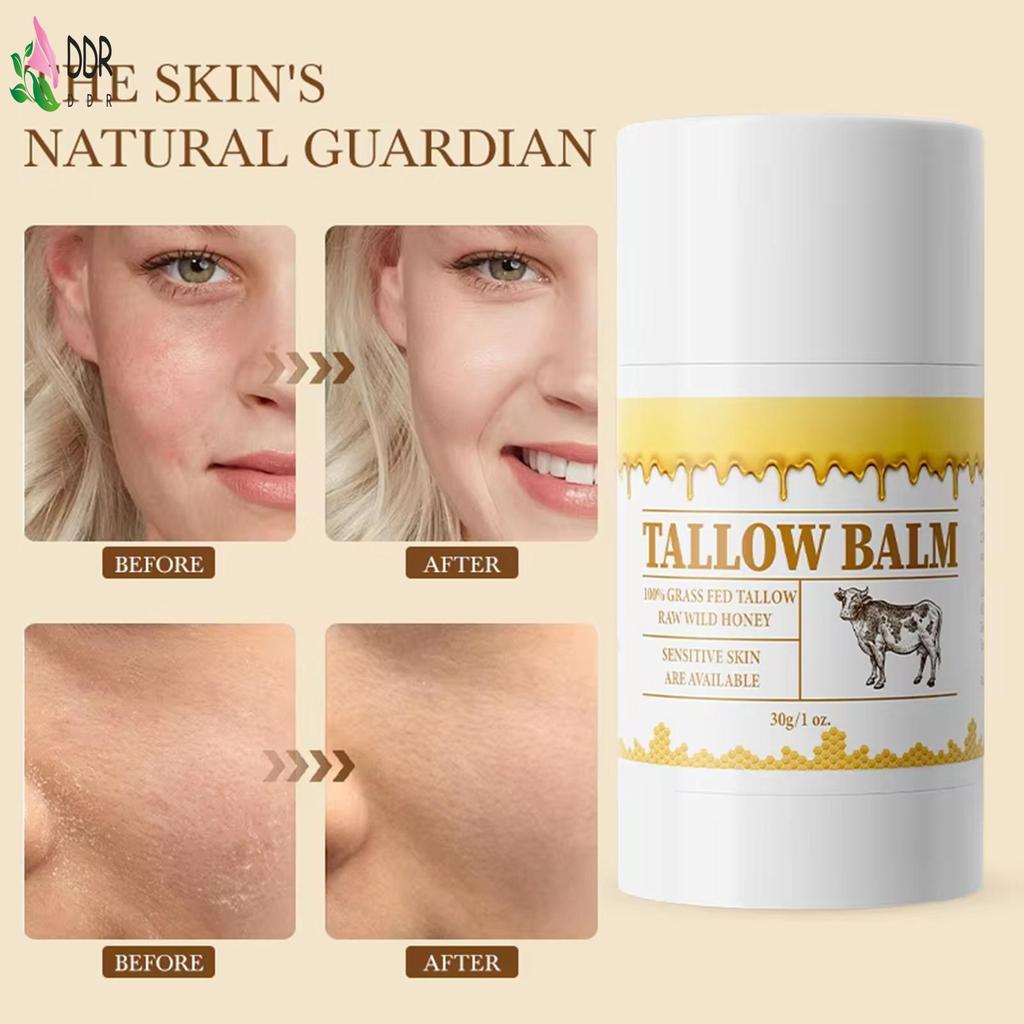 Beef Tallow Moisturizing Stick Organic Beef Tallow Face Moisturizer เหมาะสําหรับการใช้งาน On-The-Go
