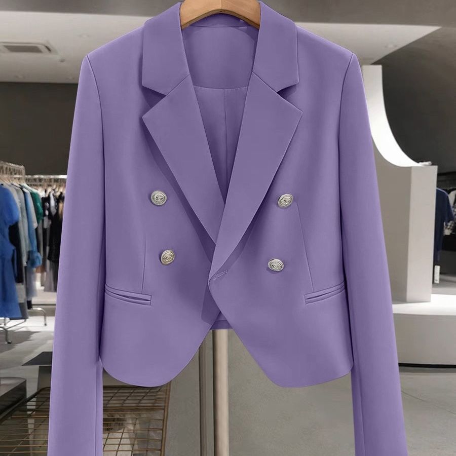 Women's Short Suit Jacket Elegant 2025 New Spring and Autumn Small Casual Western Style High-end Suit Jacket Small