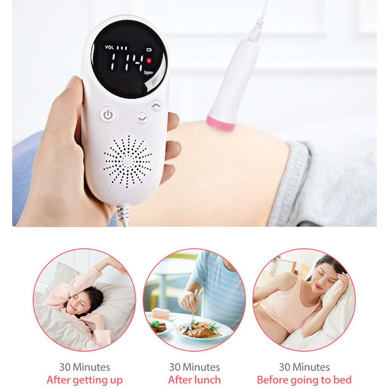 Doppler ทารกในครรภ์ Home หญิงตั้งครรภ์ Hear Baby Fetal Motion Ultrasound หูฟัง