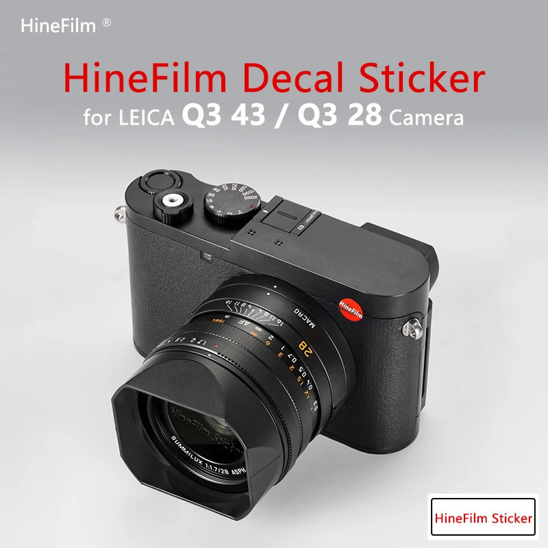 Hinefilm ผิวสําหรับ Leica Q3 43 กล้องสติกเกอร์ป้องกันฟิล์มสําหรับ Leica Q3 28 กล้องรูปลอกผิว Anti-sc