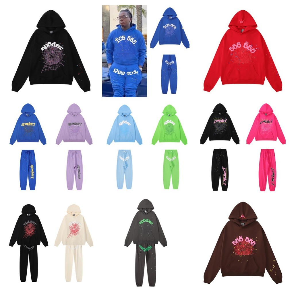 Young Thug SP5DER 5555 ลายสปายเดอร์ เสื้อฮูดี้สำหรับผู้ชายและผู้หญิง