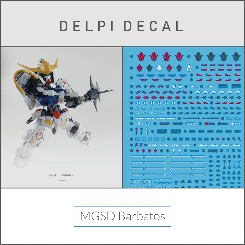 Delpi Decal (ดีคอลน้ำ) MGSD Barbatos