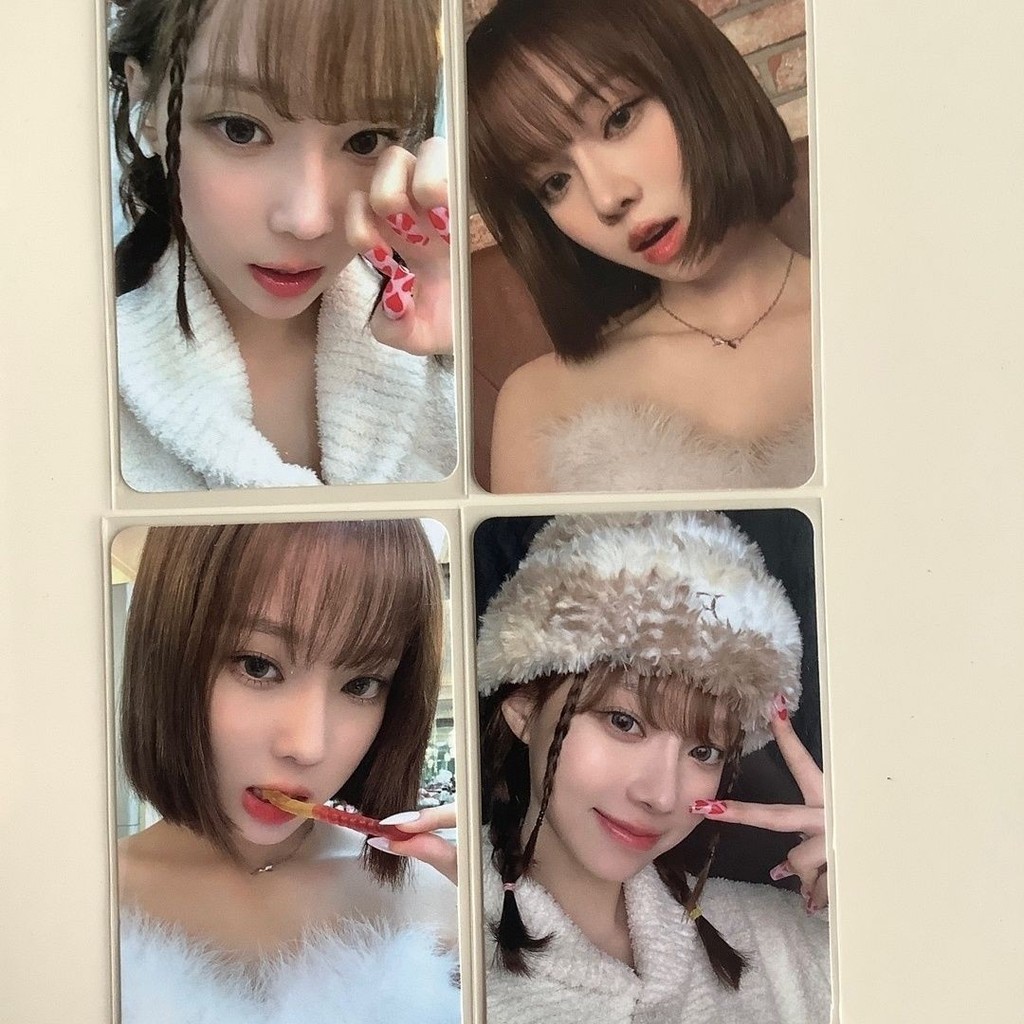 Aespa Christmas Random Photocard Jin Minting Winter Crooked Snow Hat Cat Claw Gummy การ์ดแท้ MX1020