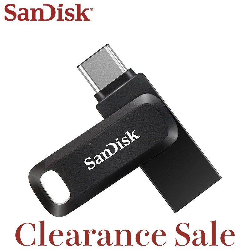 แฟลชไดรฟ์ San Disk Ultra Dual OTG USB 3.2 Type-C ขนาด 64GB 128GB 256GB 512GB ความเร็วสูงสุด 400Mb/s 