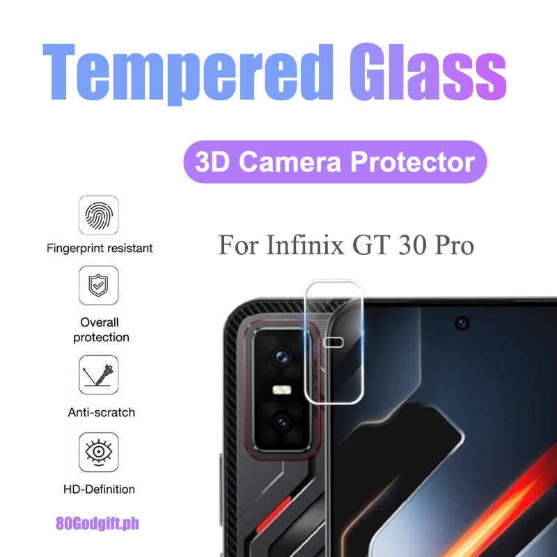 ฟิล์มกระจกกันรอยกล้องแบบแข็งสำหรับ  Infinix GT 30 Pro ฟิล์มกระจกเลนส์ 9H 8K สำหรับ Infinix GT 30 20 