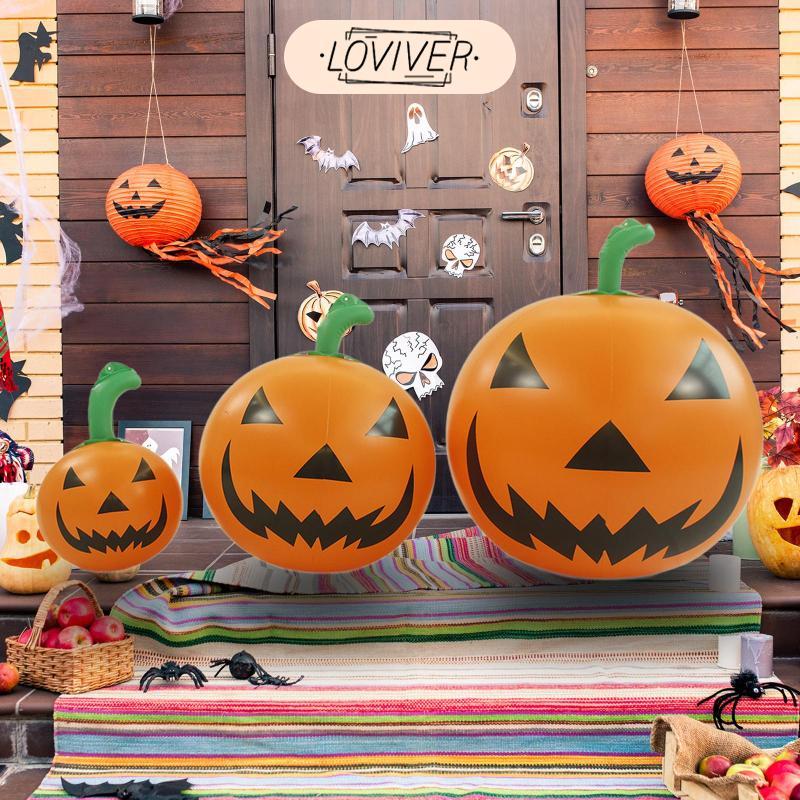 LOVIVER Inflatable Pumpkin Ball PVC Pumpkin Prop Party Decor ฟักทองฮาโลวีน