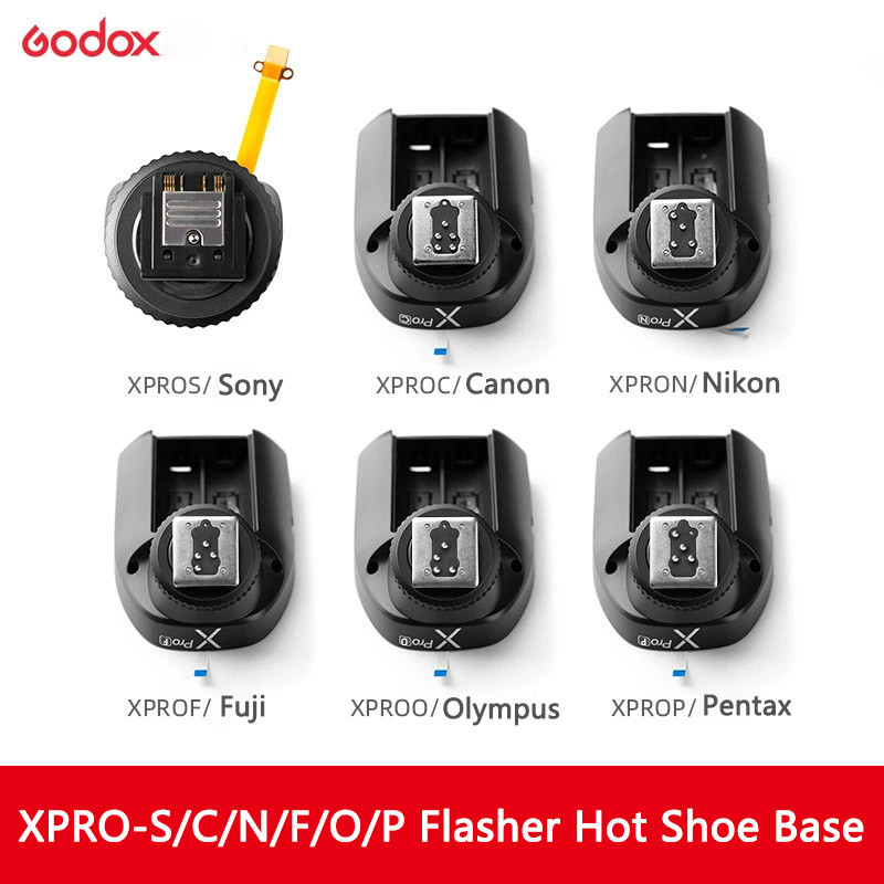 Godox Speedlite V1 PRO-C/N/S/F/O Flash Hot Shoe เปลี่ยนอุปกรณ์เสริมสําหรับ Canon/Sony/Nikon/Fuji/Pan