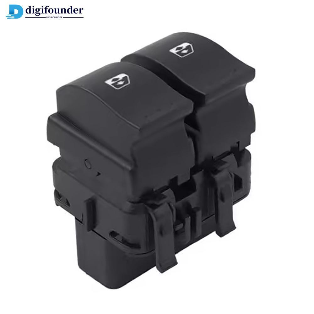 DIGIFOUNDER Car Power Window Switch Electric Window Control ปุ่มคู่สําหรับ Renault Clio II 820006004