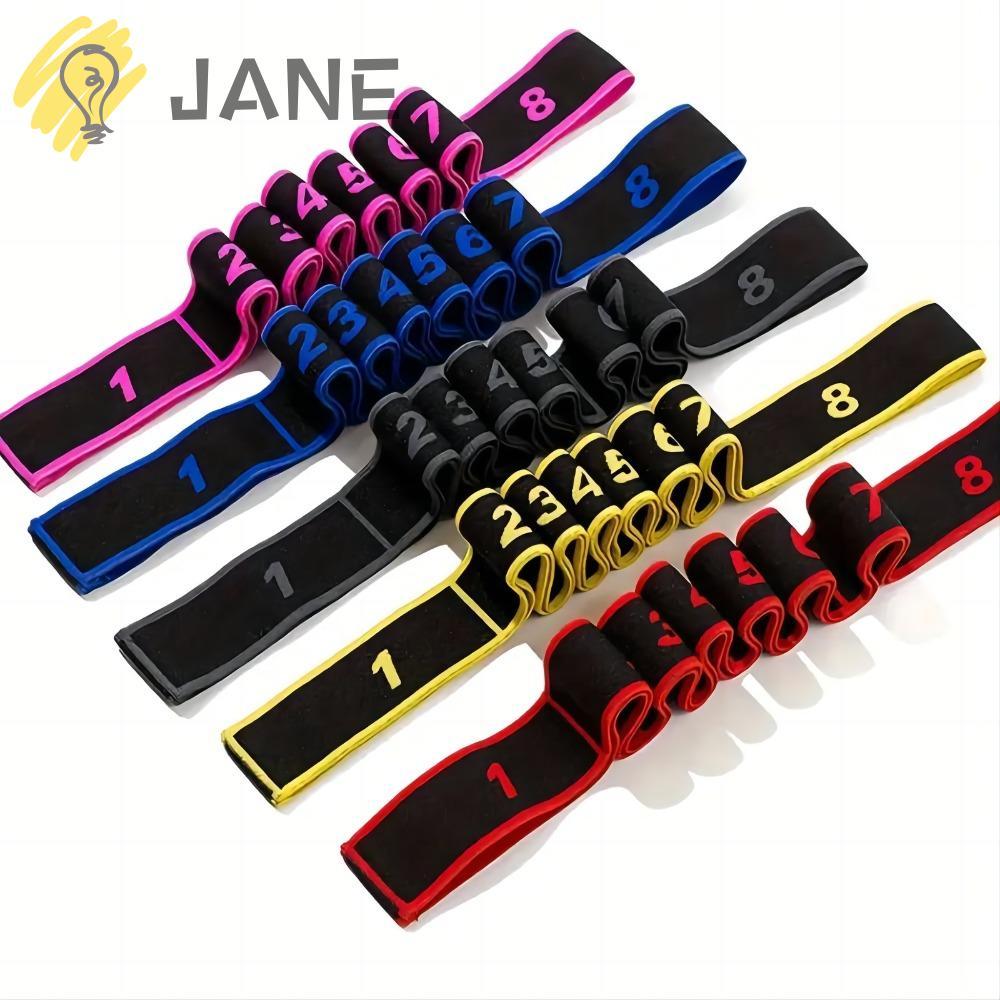 Jane เข็มขัดเสริมกล้ามเนื้อยืดได้สำหรับโยคะ พร้อมระบบดิจิตอล 8 ส่วน