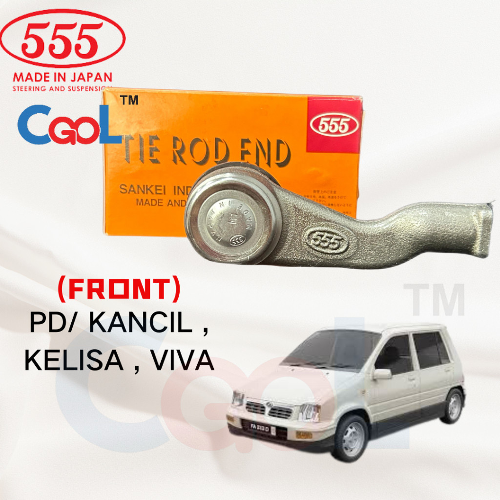 GC- PERODUA KANCIL KELISA KENARI VIVA 555 JAPAN BRAND STEERING TIE ROD END (ชุด 2 ชิ้น)