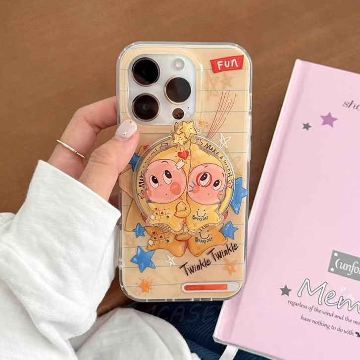 Graffiti Starman วงเล็บแม่เหล็ก Samsung A17 A16 A36 A26 A56 A16 A55 A35 A15 A54 A34 เคสโทรศัพท์กันกระแทก