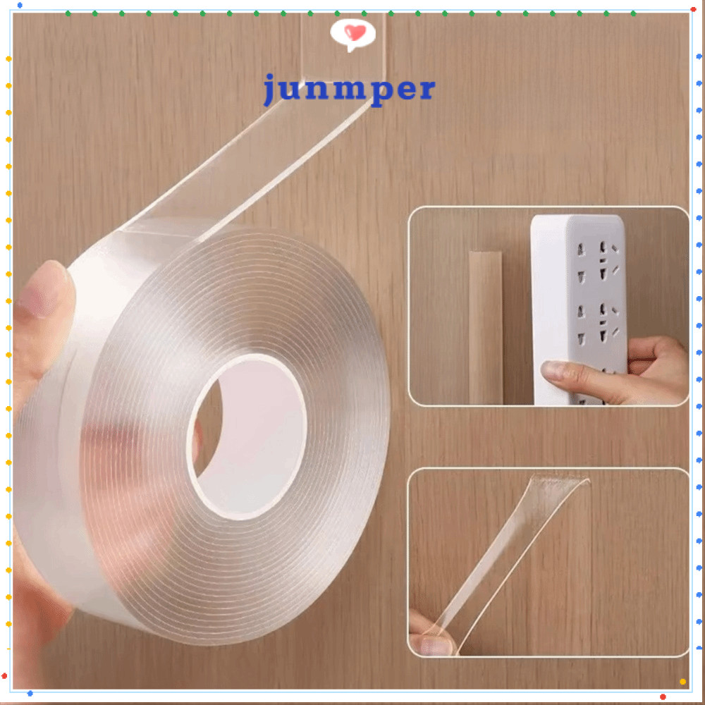 เทปสองหน้า จุนเมอร์, เทปนาโนโปร่งใสเหนียวที่แข็งแกร่ง, เทปไร้ร่องรอยกันน้ําสองด้านแบบใช้ซ้ําได้