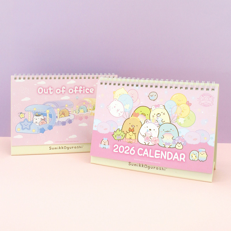 2026 KOREA CALENDAR ปฏิทินตั้งโต๊ะ Sumikkogurashi