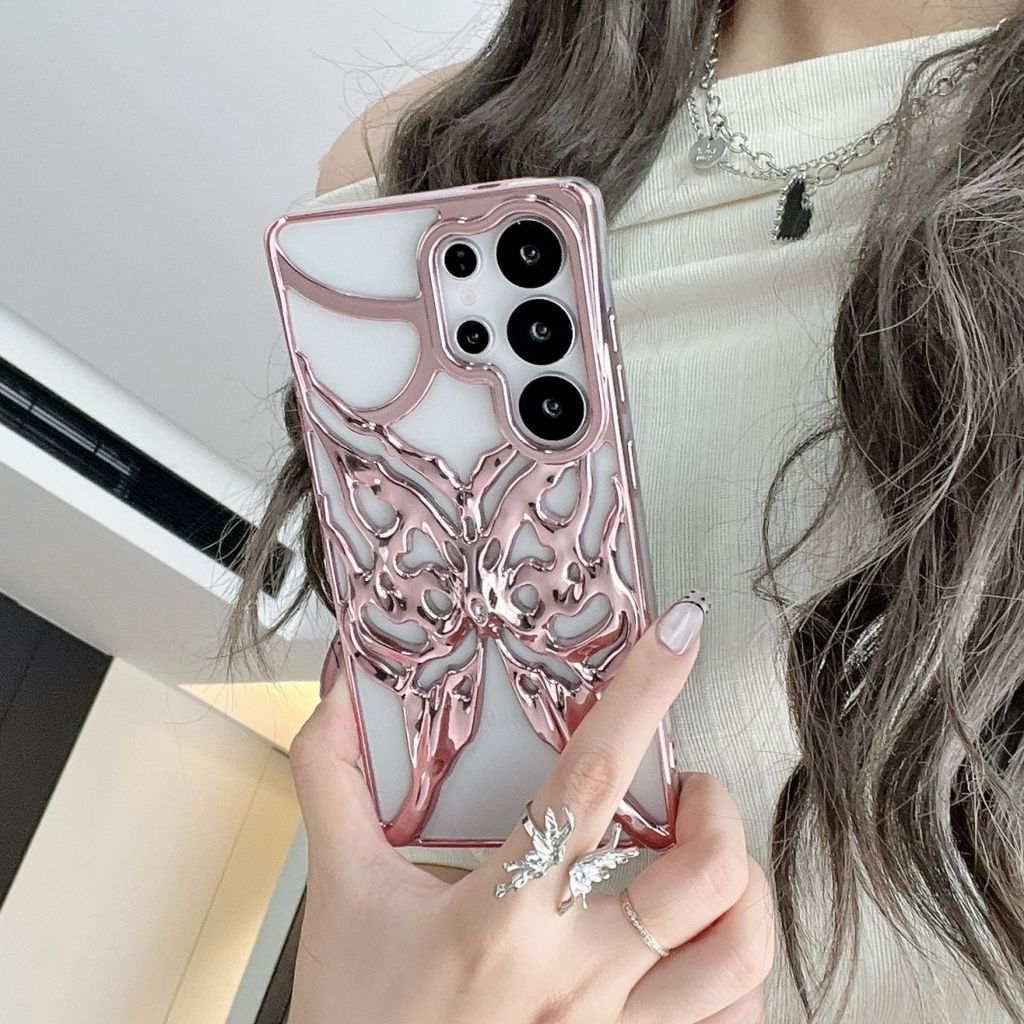 การระบายความร้อนด้วยผีเสื้อกลวงด้วยไฟฟ้าเหมาะสําหรับเคสโทรศัพท์ Samsung 25ultra 25 รวมทุกอย่างพรีเมี