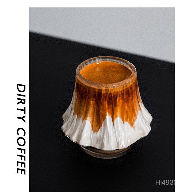 Dirty rt Design Cup แก้วไวน์ภูเขาไฟถ้วยกาแฟ yDi Coffee Exclusive Cup Flame Dirty Coffee Mount Fuji Q