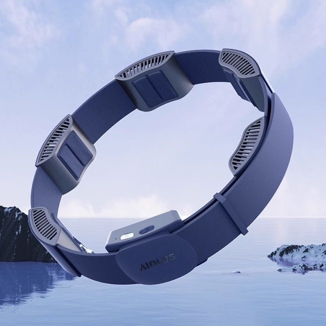 NEW Aiolus Waist Fan WaistHanging Fan Portable Ring Waist Fan USB Charging Sports Cooling Charging F