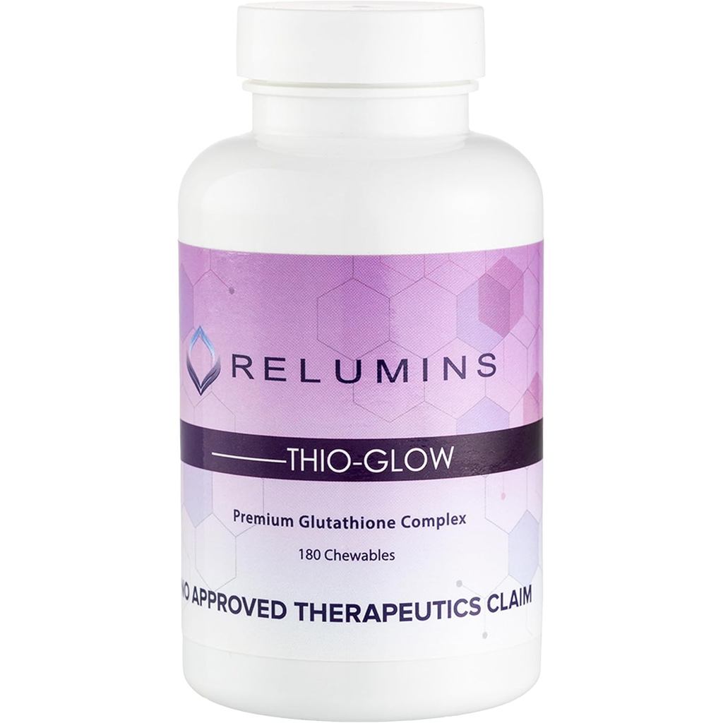 Relumins Labs Thio-Glow Chewable Sublingual Glutathione Complex พร้อม Biotin, VIT C & E, Plus Grapes