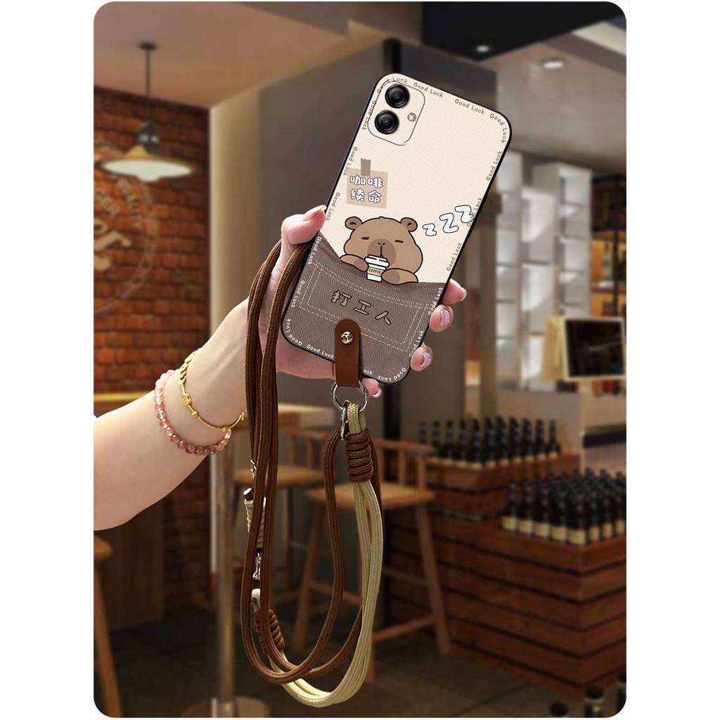 SAMSUNG Graffiti ฝาหลังเคสโทรศัพท์สําหรับSamsung Galaxy A04e/SM-A042F/A042M/F04/M04 Crossbodyทนทานกั
