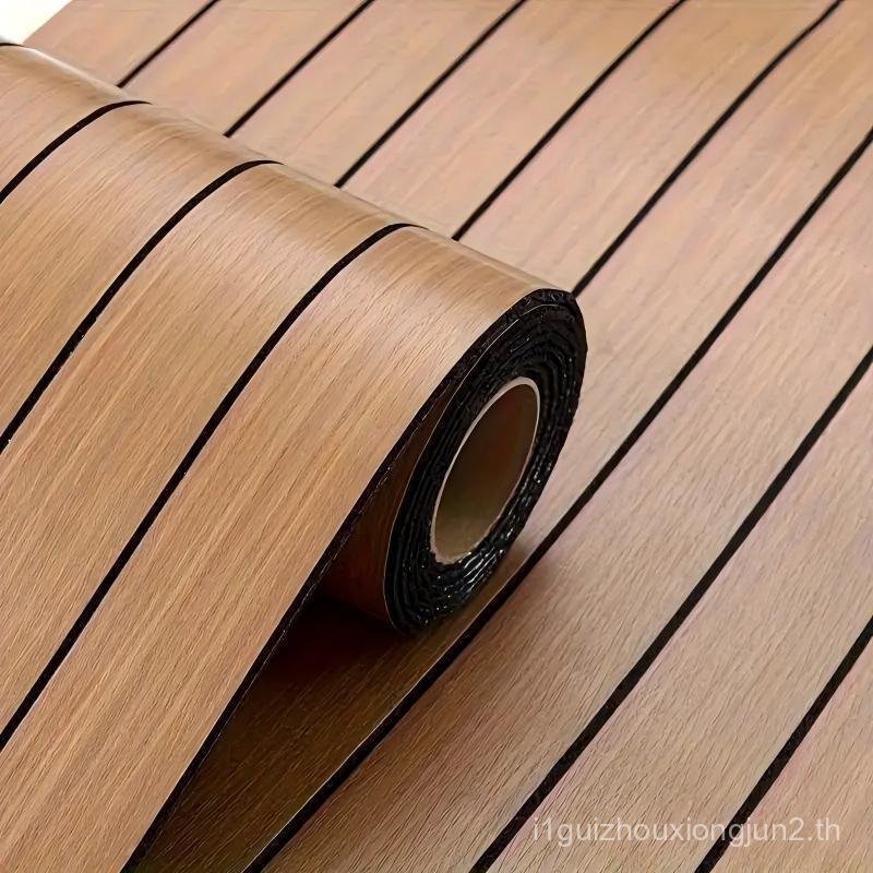 Wood Grain Pattern Self-adhesive 3D Foam Lattice Wall Sticker, Self-adhesive Ceiling Tiles, Suitable
