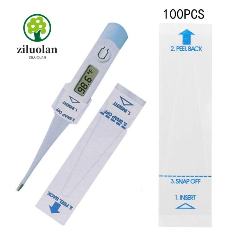 ZILUOLAN 100PCS Digital Probe Covers, Hygienic สะดวกเครื่องวัดอุณหภูมิ Probe Cover, คุณภาพสูงปลอดภัย