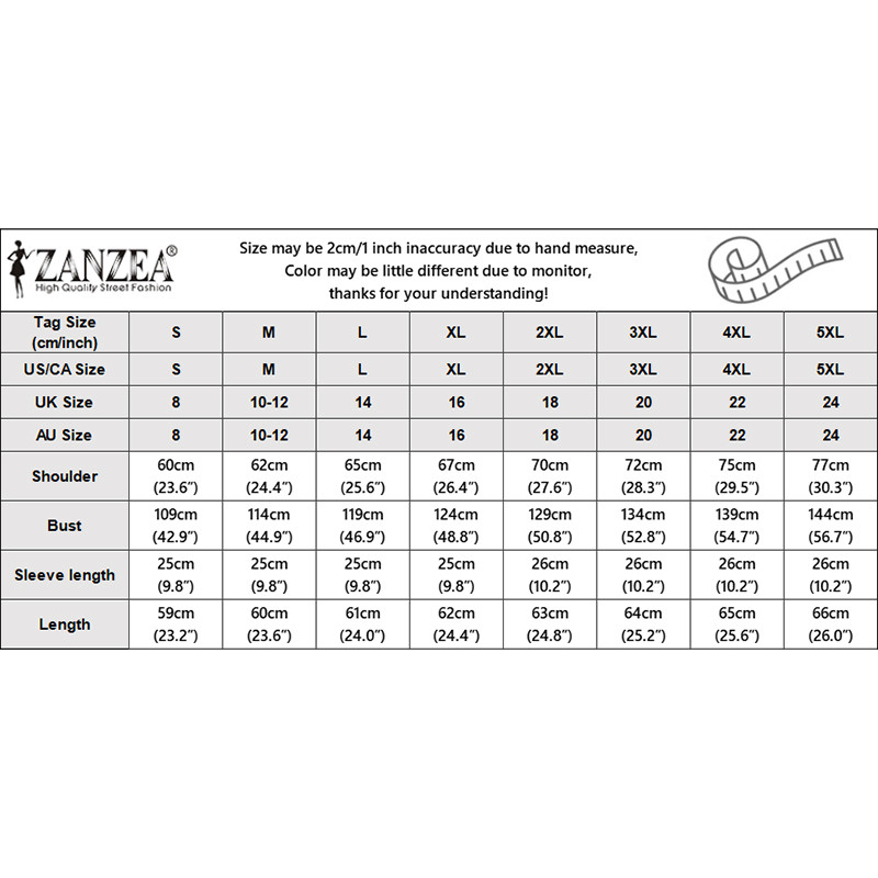 สเวตเตอร์หลวม ZANZEA ลายพิมพ์แขน3/4 สำหรับผู้หญิงสไตล์เกาหลี — صورة 2