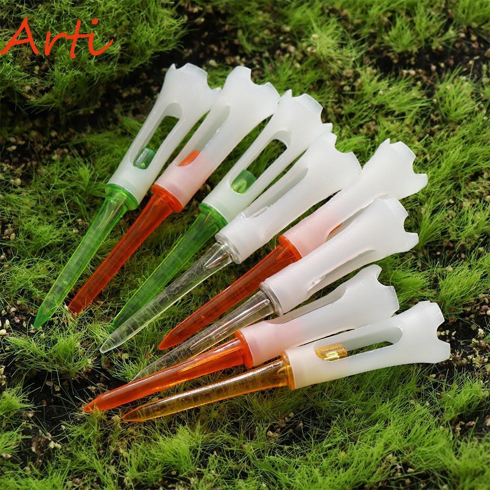 ARTI ก้านทีสำหรับกอล์ฟ 10 ชิ้น/ล็อต ขนาด 83 มม., พลาสติกเบาและทนทาน เหมาะสำหรับใช้ในการฝึกซ้อมและการเล่นกอล์ฟกลางแจ้ง