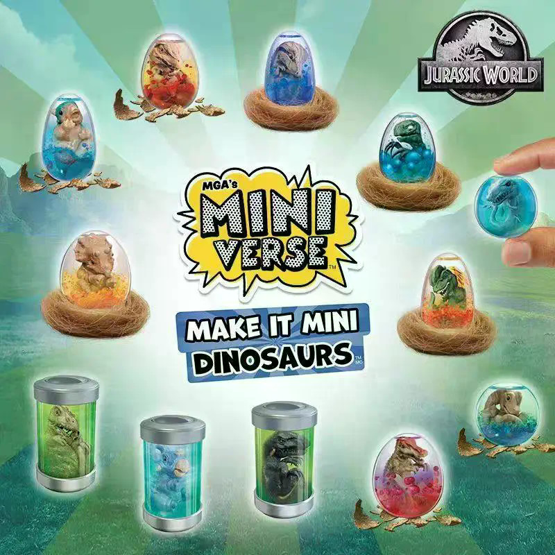 MGA ผลิตภัณฑ์ใหม่ miniverse Jurassic Ball Dinosaur Ball DIY Miniature DNA Dinosaur Egg Baby อินเทรนด