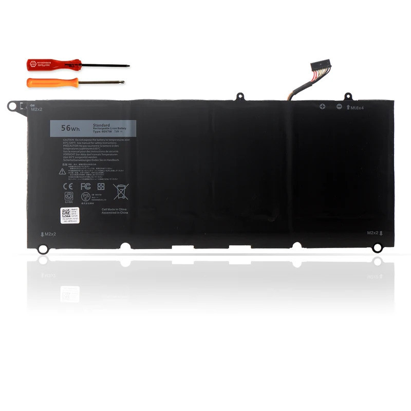 LUSONBAY 90V7W JHXPY JD25G 090V7W แบตเตอรี่แล็ปท็อปสําหรับ Dell XPS 13 9343 XPS13 9350 13D-9343 P54G