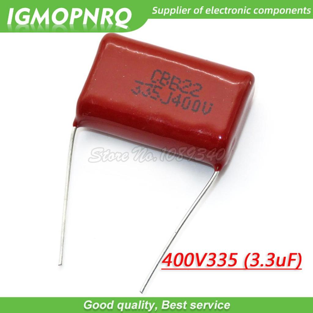 10PCS 400V335J 3.3uF 脚 20 มม.400V 335 3300nf CBB 400V 335J-P25
