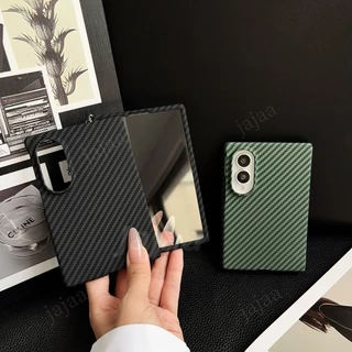เคสแม่เหล็กคาร์บอนไฟเบอร์สําหรับ Samsung Galaxy Z พับ 8 กว้าง Fold8 พับกว้าง 8 Ultra Fold8 Ultra Fold 7 6 5 4 3 5G Ultra Thin Hard PC กันกระแทกฝาครอบป้องกัน
