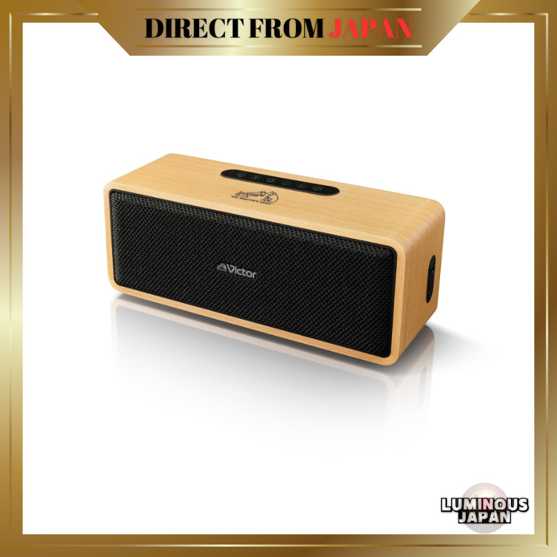 JVC Kenwood Victor SP-WS02BT Bluetooth Speaker Compact Up to 12 Hours Playback Stereo Pairing Portab