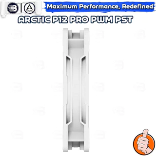 [CoolBlasterThai] ARCTIC P12 PRO PST WHITE (120 mm.) PC Fan Case ประกัน 6 ปี
