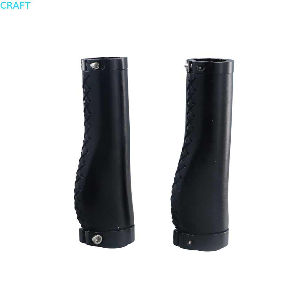 CRAFT จักรยาน Cowhide Grips Vintage จักรยาน MTB Handlebar COVER MTB Cuffs ล็อคบาร์ End ถนนจักรยาน Gr