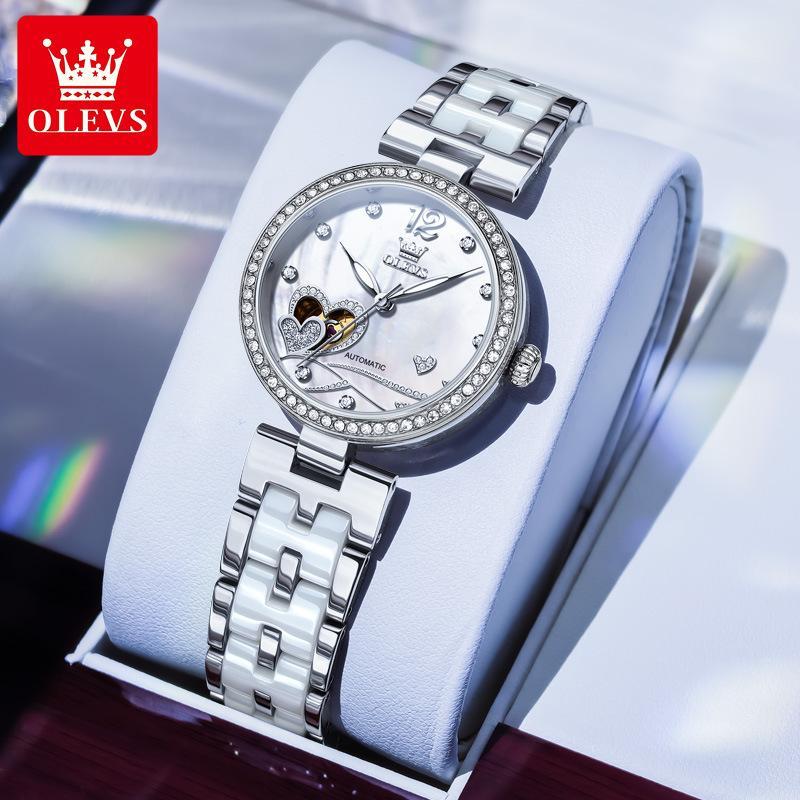 olevs 7086 นาฬิกาข้อมือสตรีอัตโนมัติ