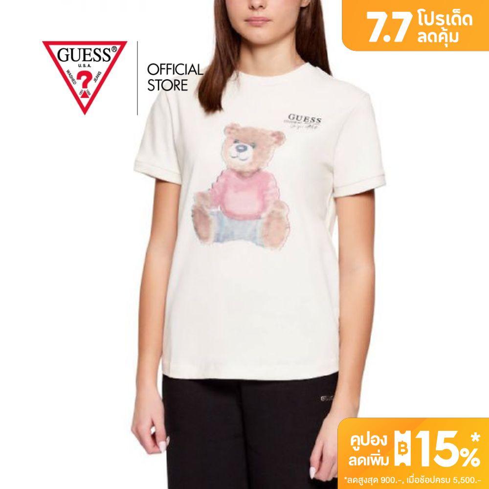 GUESS WOMEN เสื้อยืด รุ่น V6RI08K8FQ4 สีเบจ